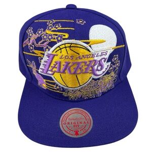Los Angeles Lakers Mitchell & Ness Purple Asian Heritage Snapback Hat